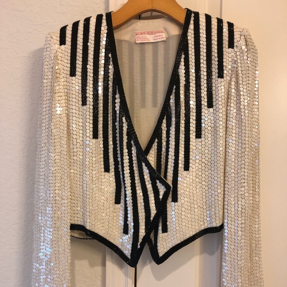 Neil Bieff & Arturo Herrera sequin party jacket
